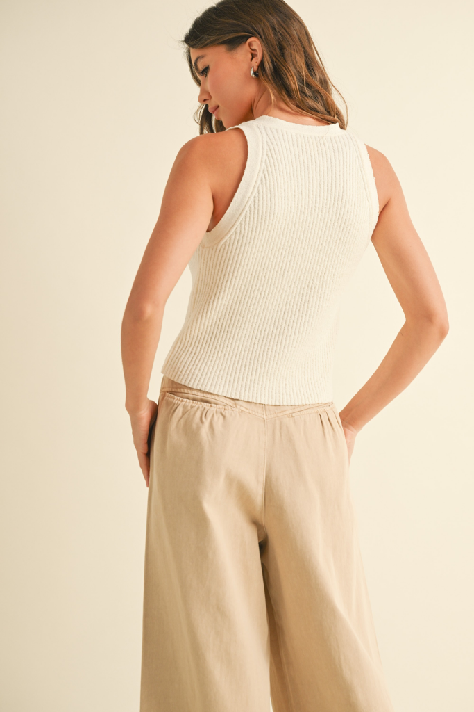 Arlo Ribbed Sweater Vest
