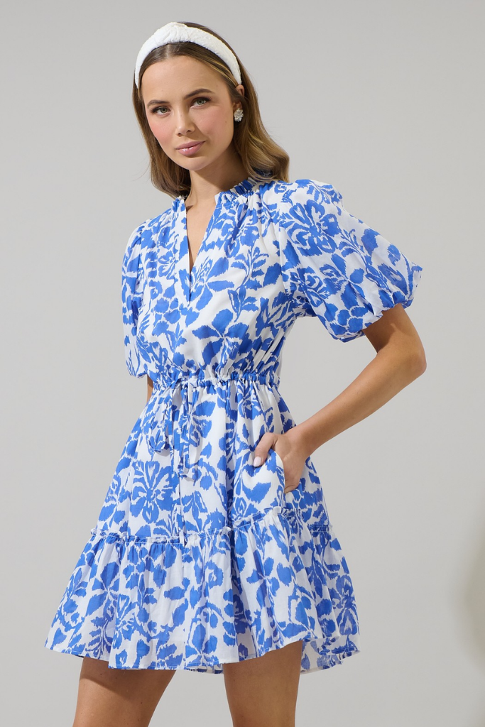 Shia Floral Noella Shift Mini Dress