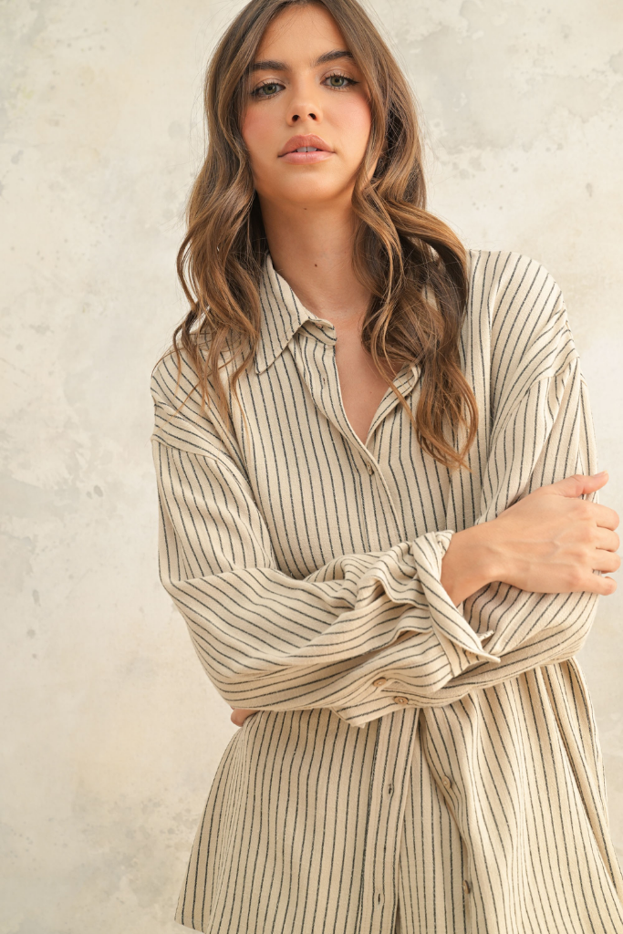 Juniper Stripe Collar Shirt