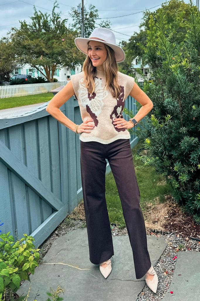 Adeline Floral Cap Sleeve Sweater