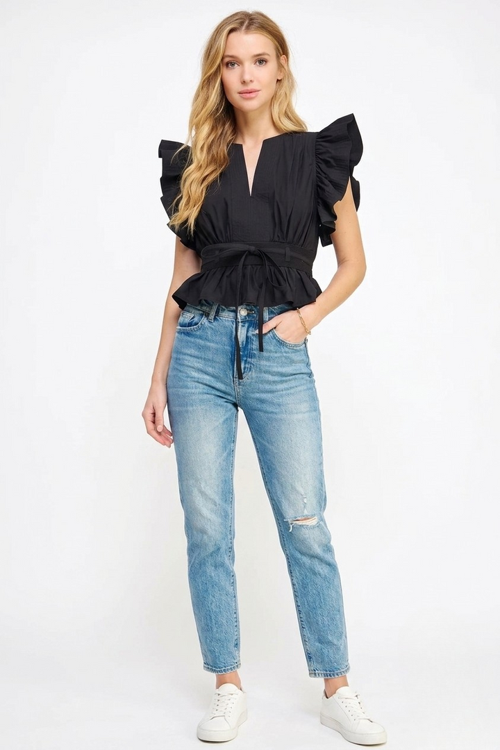 Cameron top in black
