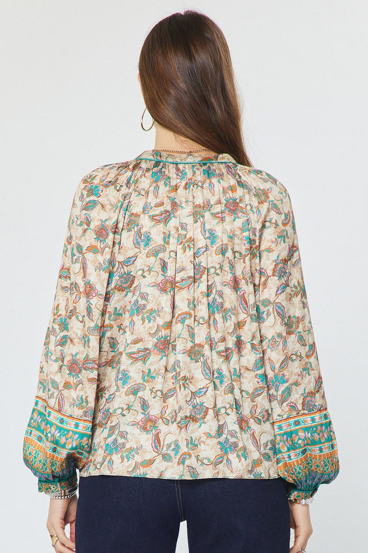 Eden blouse in teal
