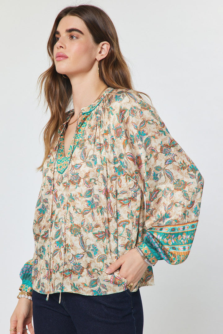 Eden blouse in teal
