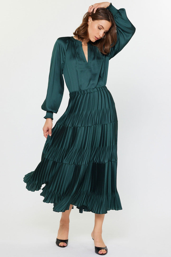 Wren skirt in hunter green