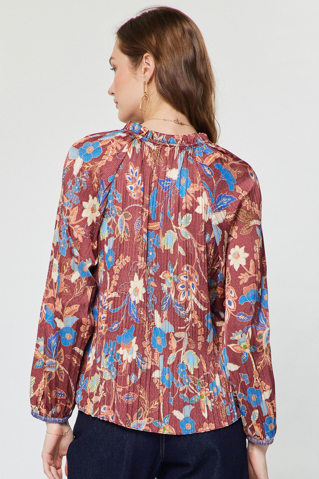 Carson printed blouse
