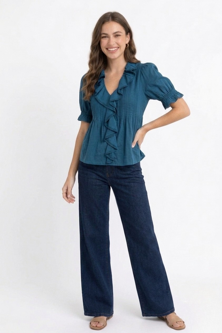 Darcie top in dark blue