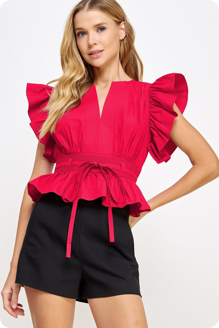 Cameron top in red
