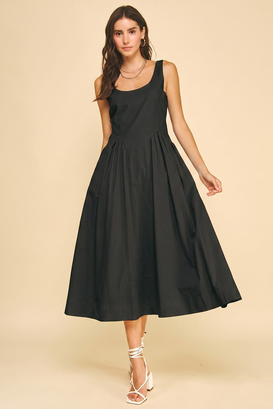 Lexi midi dress in black