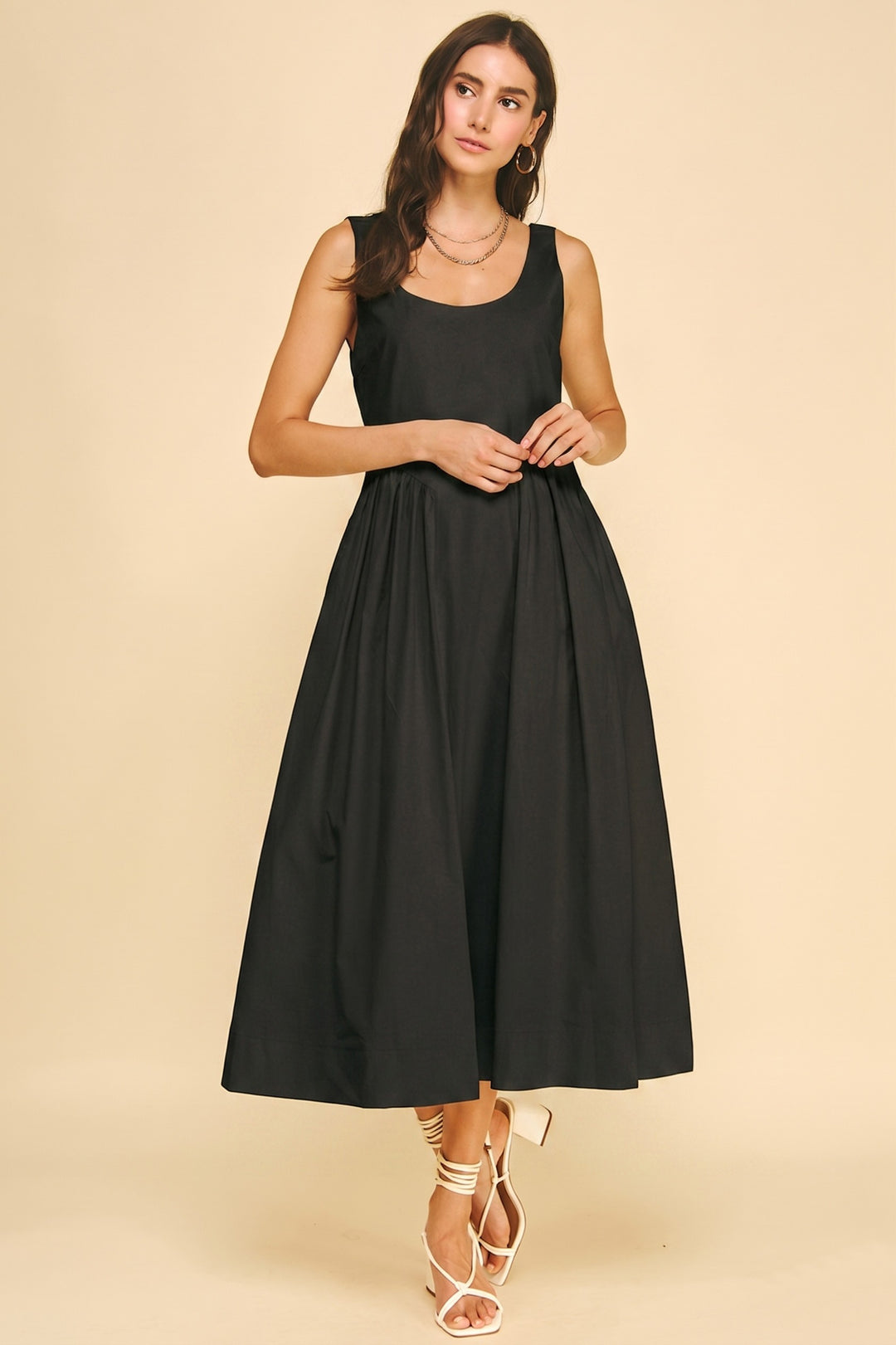 Lexi midi dress in black