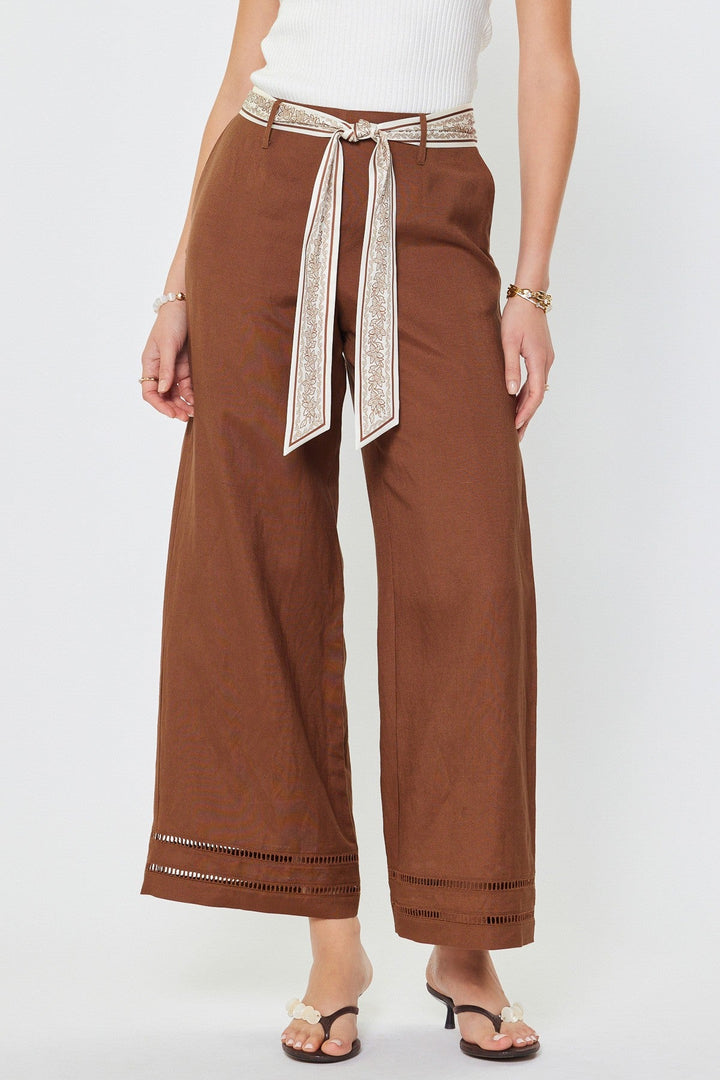 Cleo pant in brown