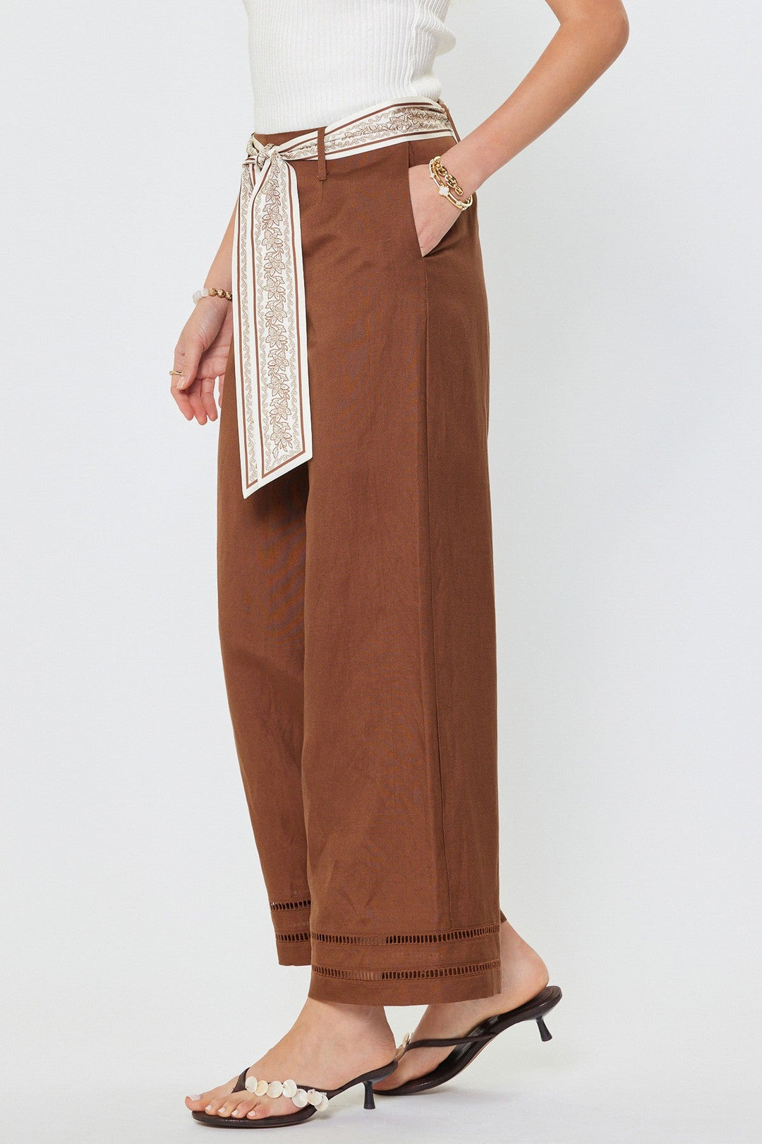 Cleo pant in brown