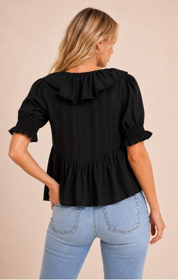 Darcie top in black