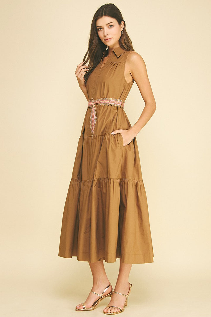 Micah maxi dress in mocha
