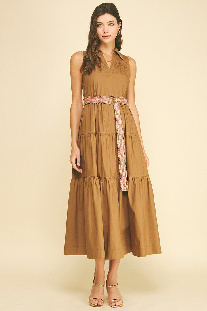 Micah maxi dress in mocha