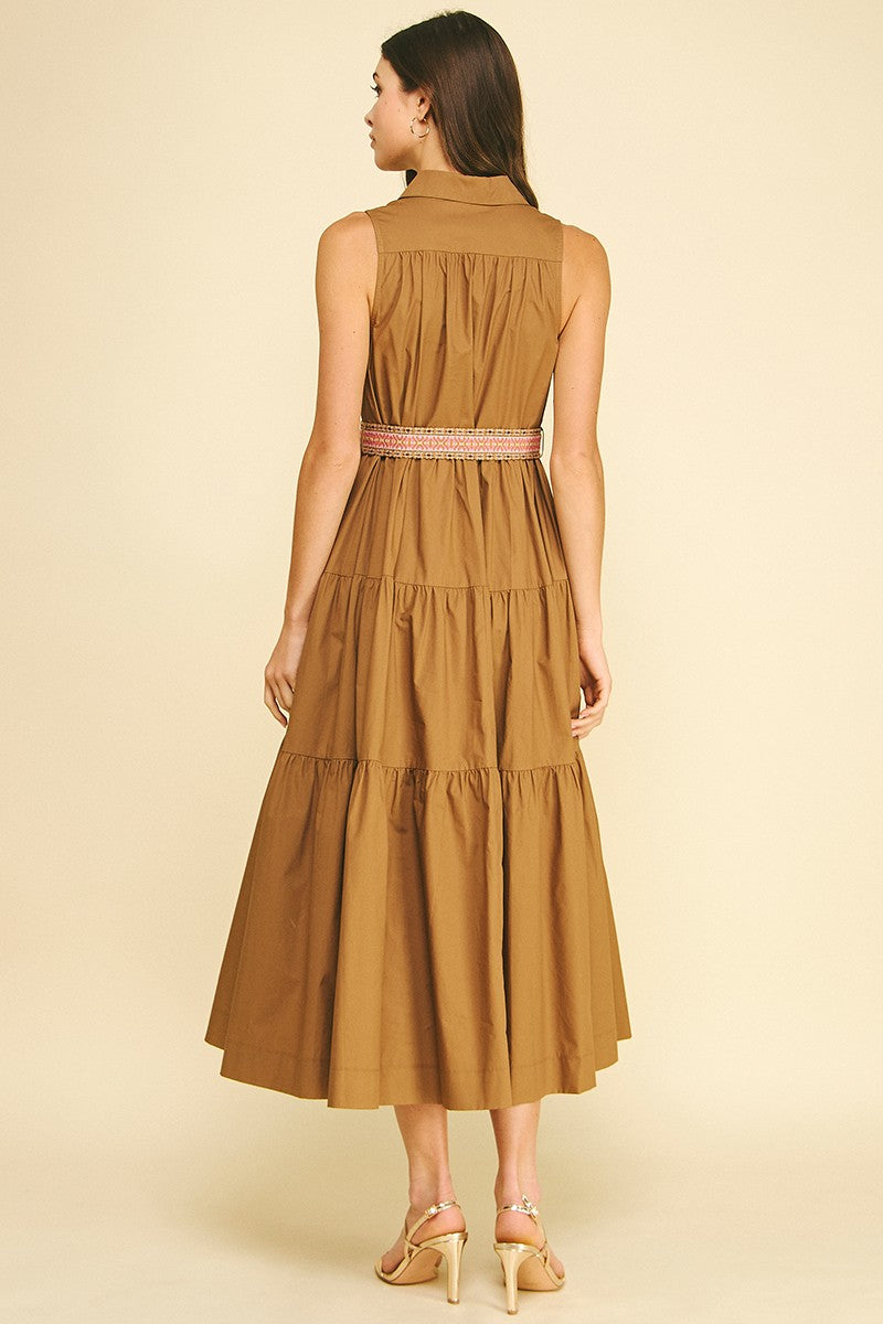 Micah maxi dress in mocha