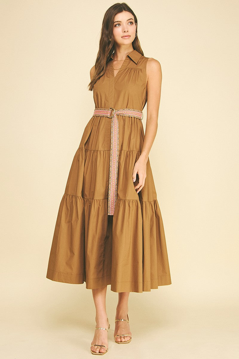 Micah maxi dress in mocha