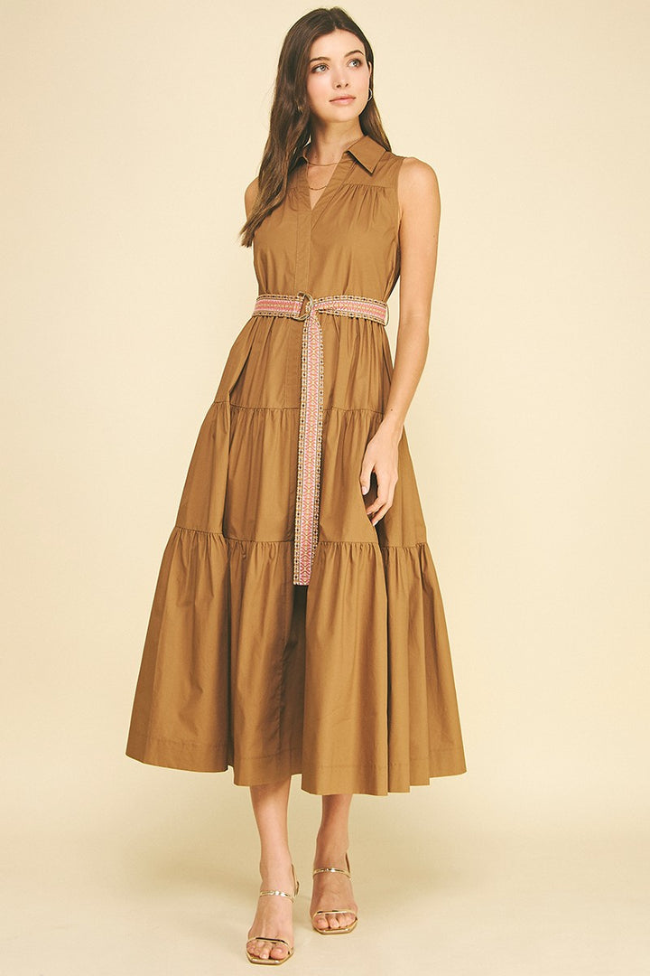 Micah maxi dress in mocha