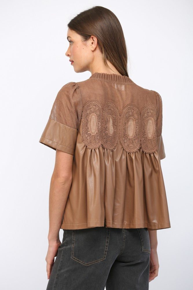 Kayla top in mocha