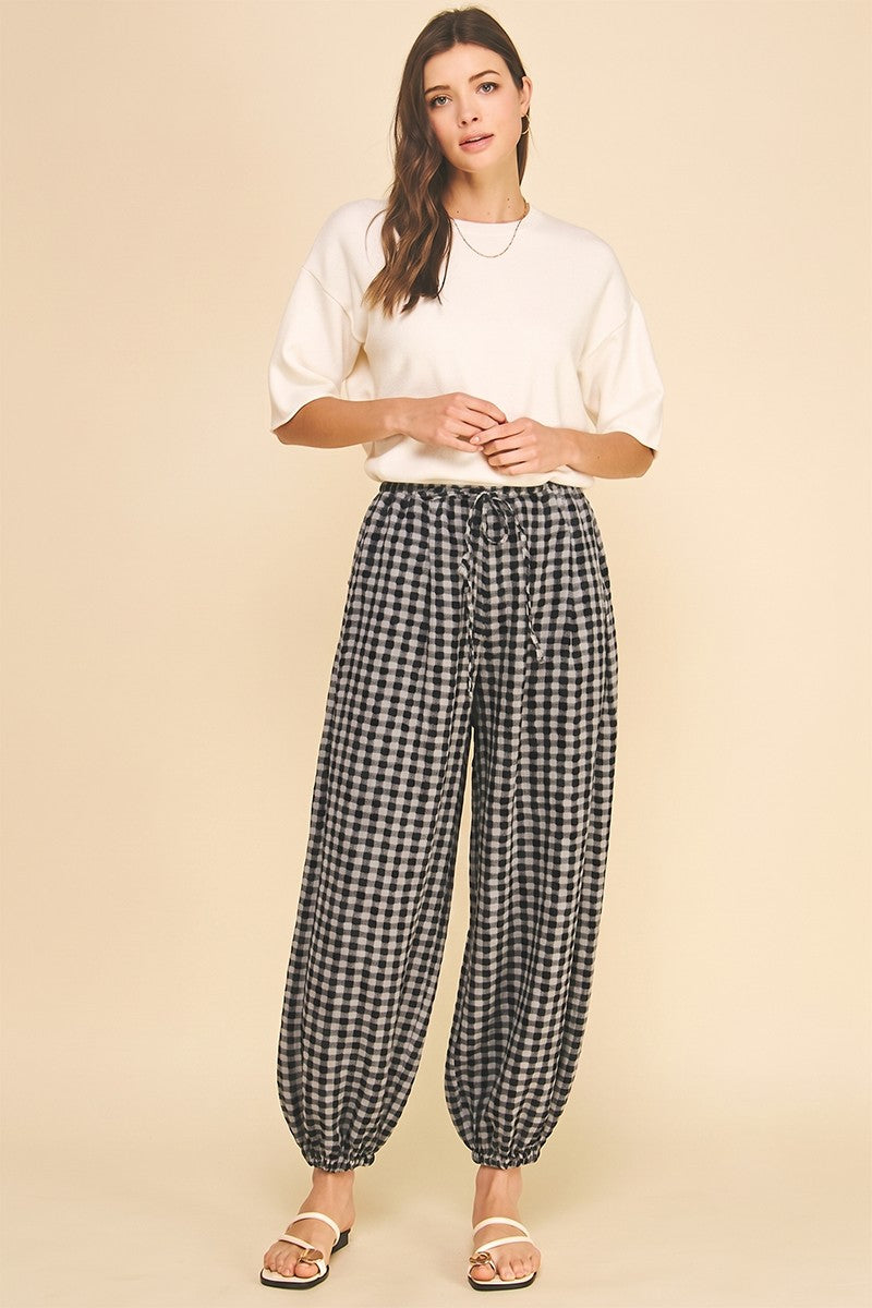 Hailey balloon pant in black