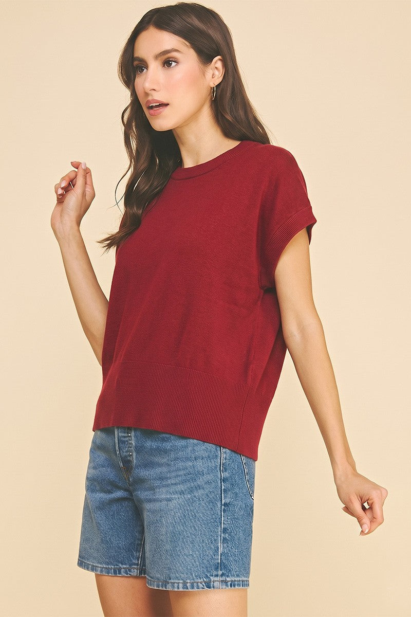 Carson top in garnet