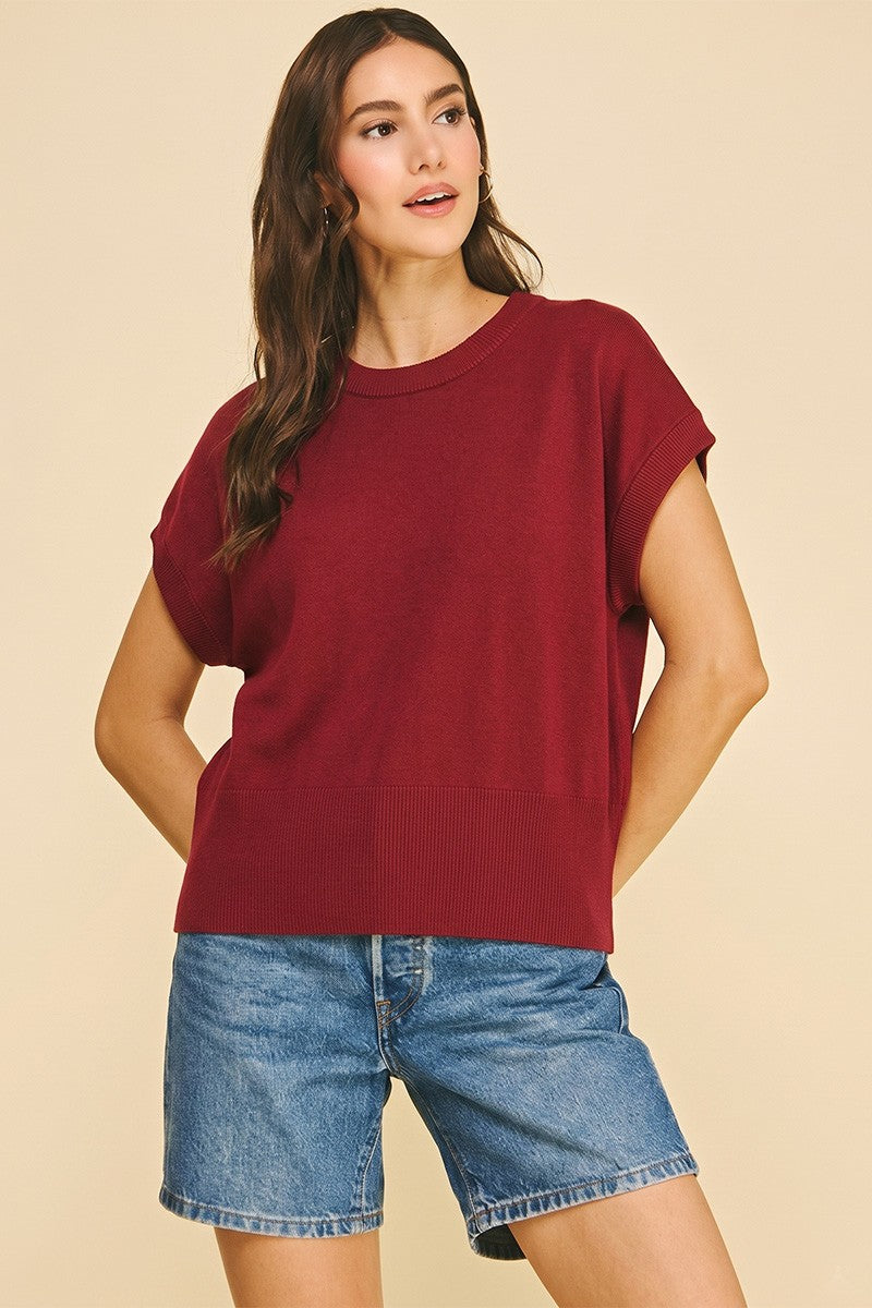 Carson top in garnet