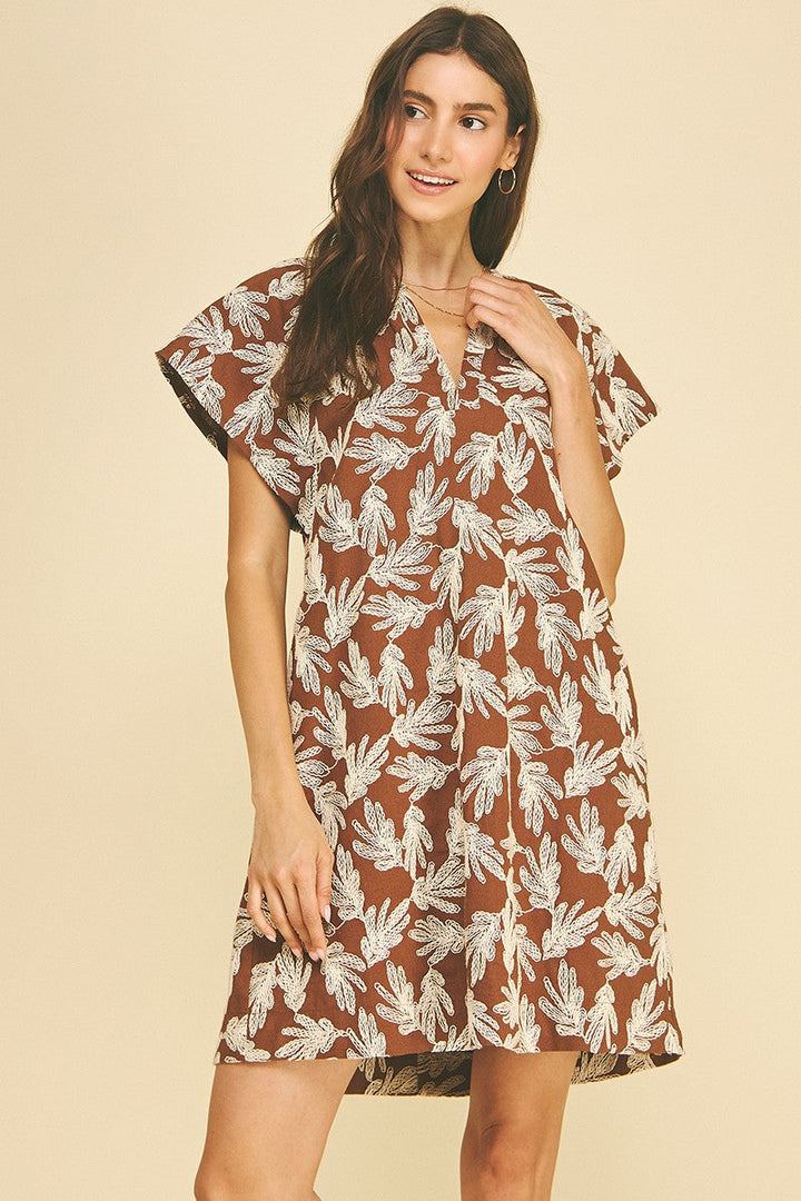 Poppy mini dress in camel