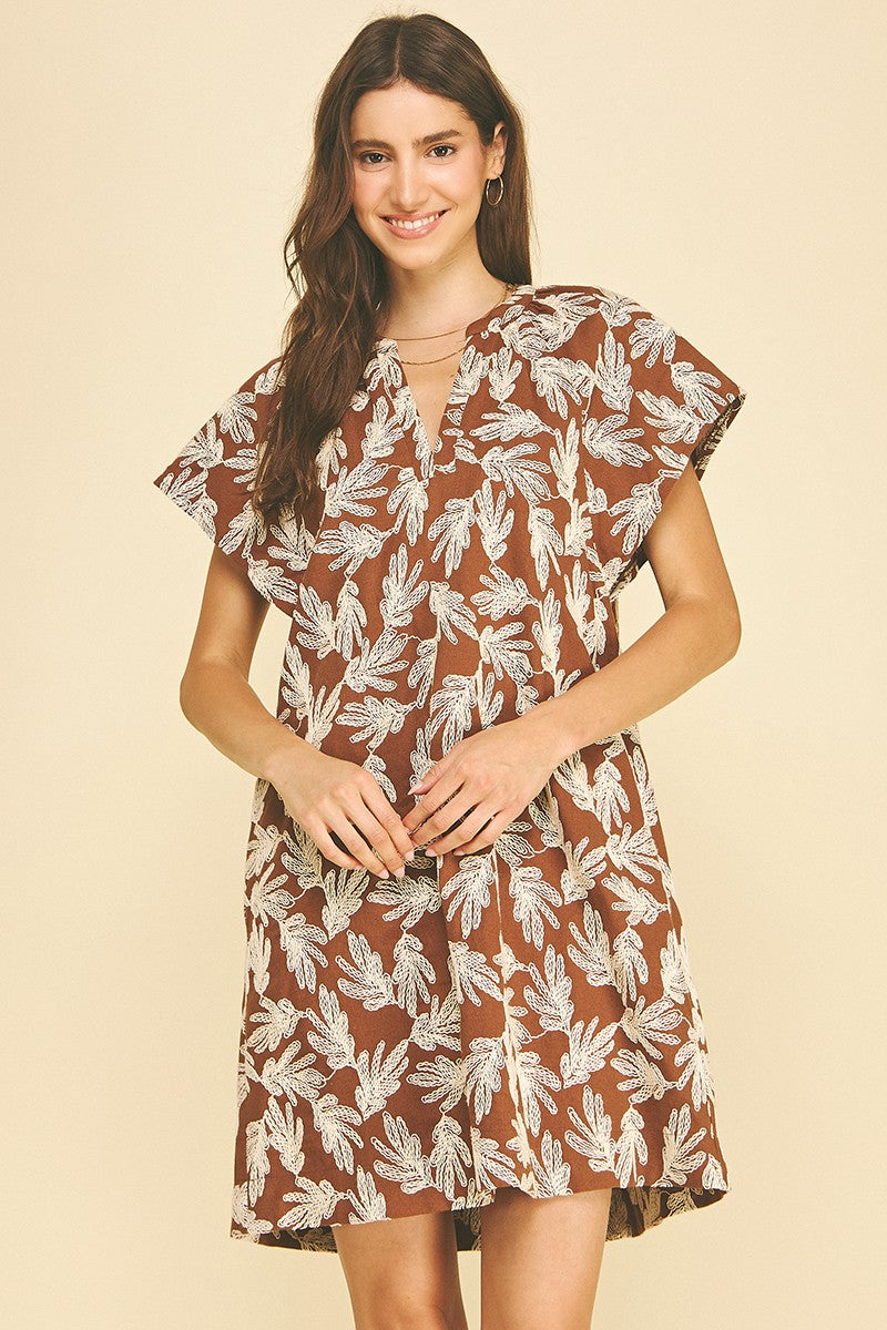 Poppy mini dress in camel
