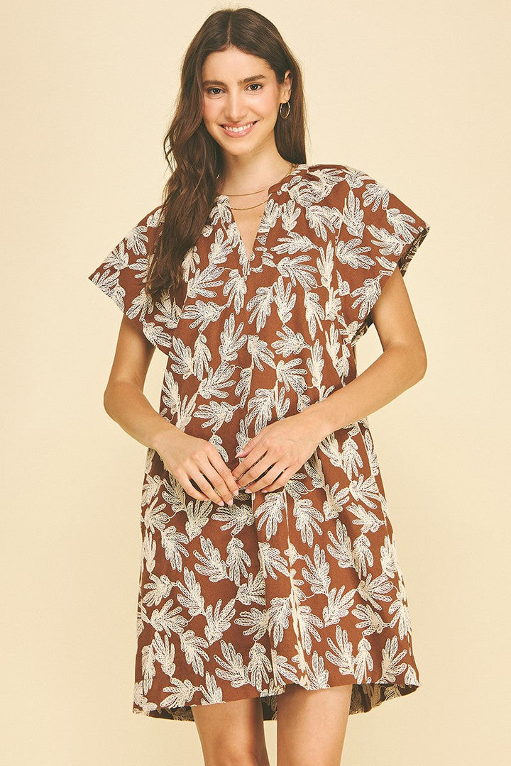 Poppy mini dress in camel