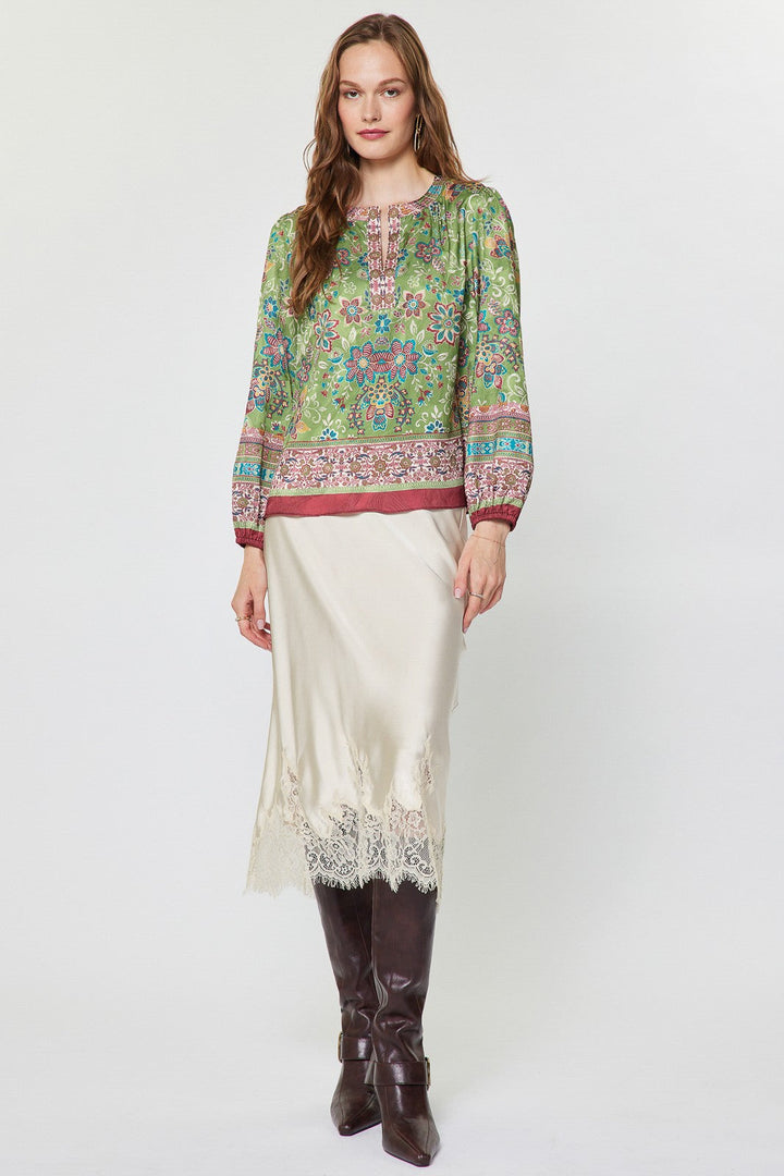 Shellie blouse in green