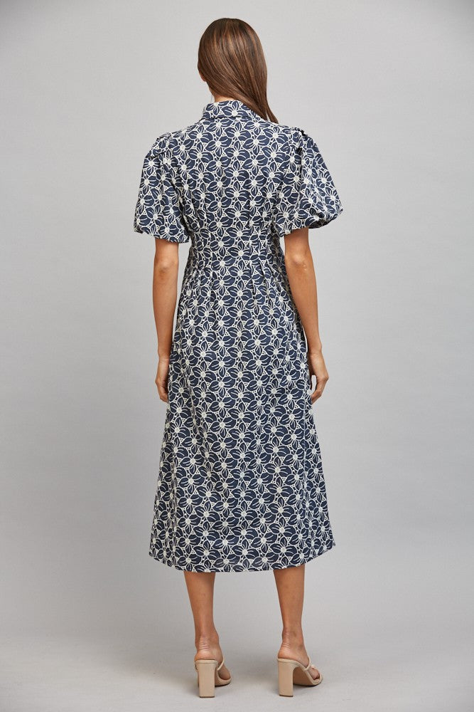 Mandy midi dress in navy