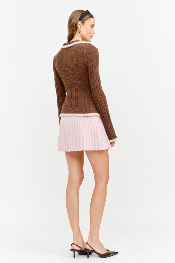 Jackie cardigan in brown