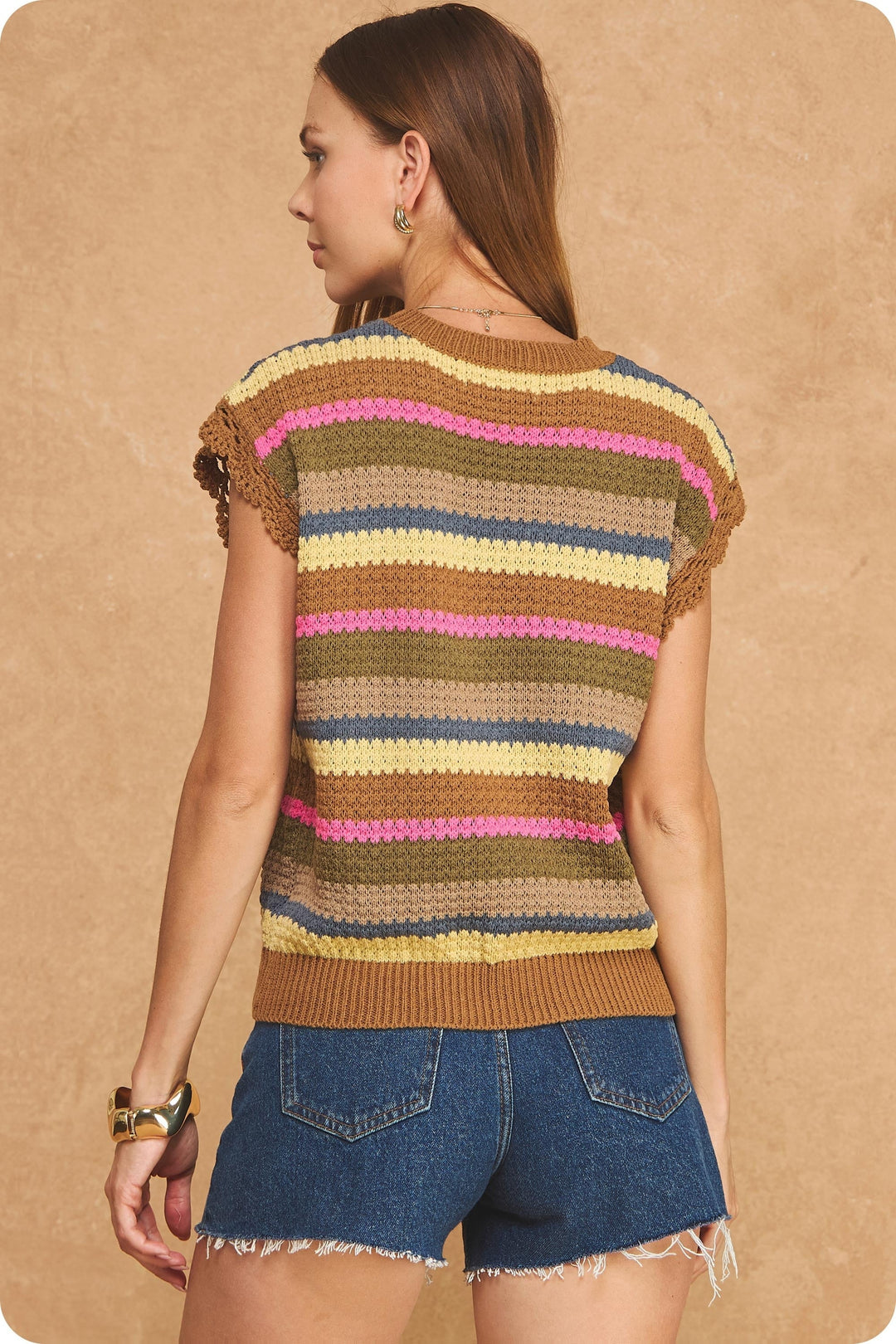 Lori mutil color stripe sweater