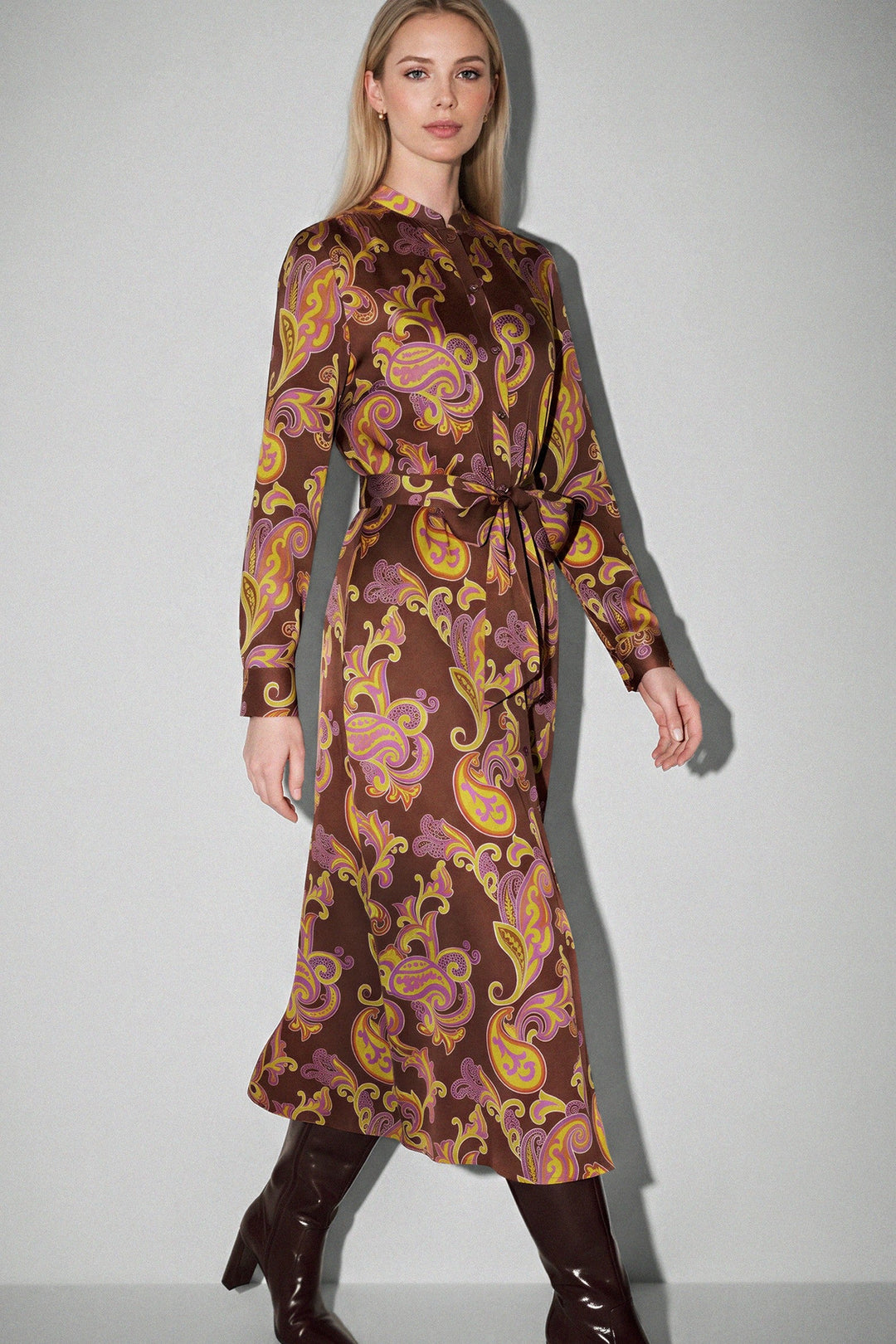 Colleen long sleeve midi dress