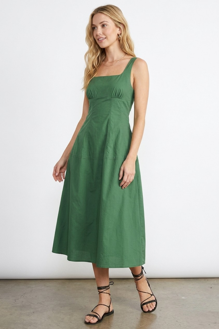 Madison midi dress in green