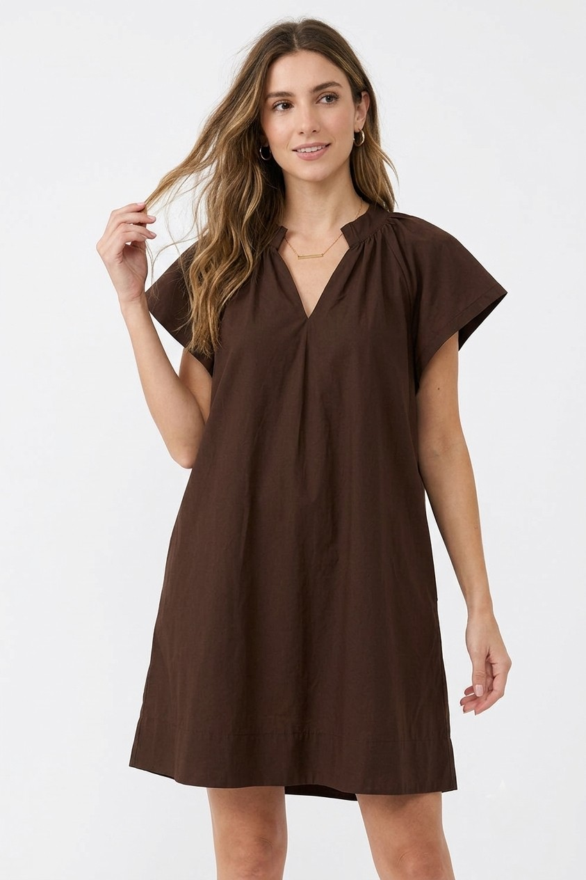 Violet mini dress in brown