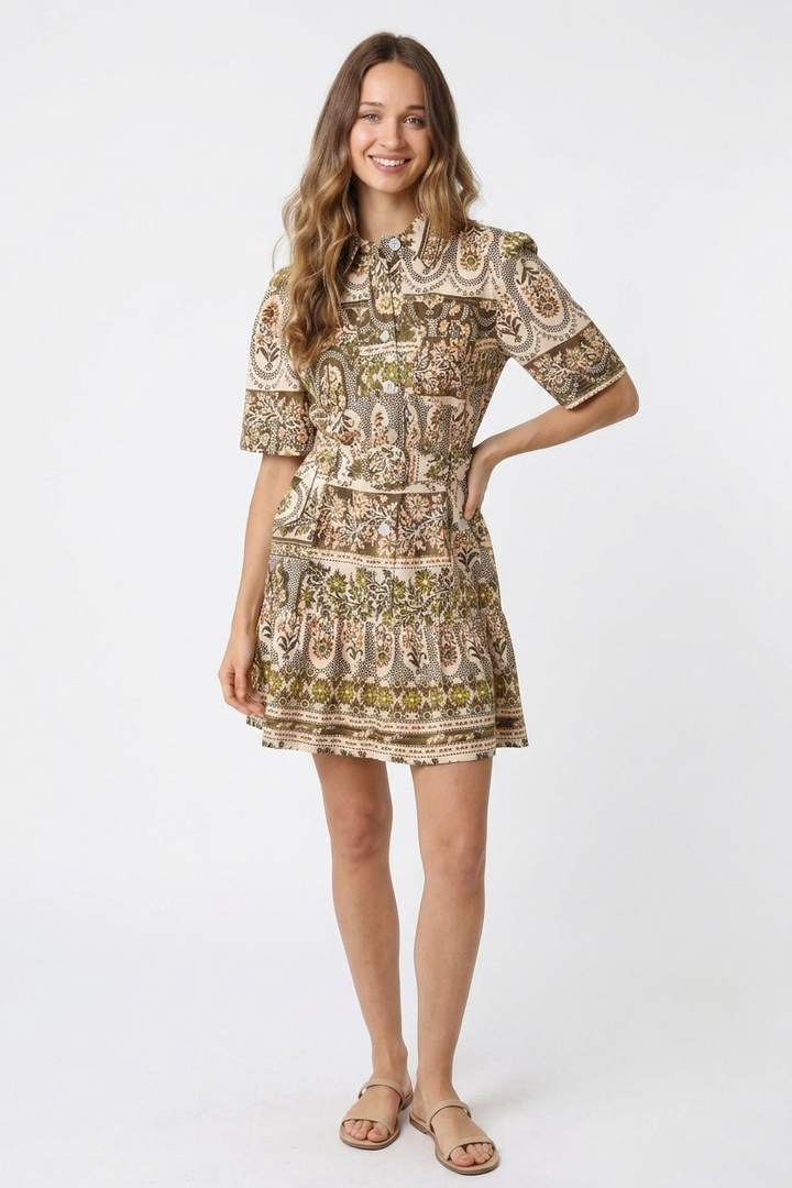 Remi paisley mini dress