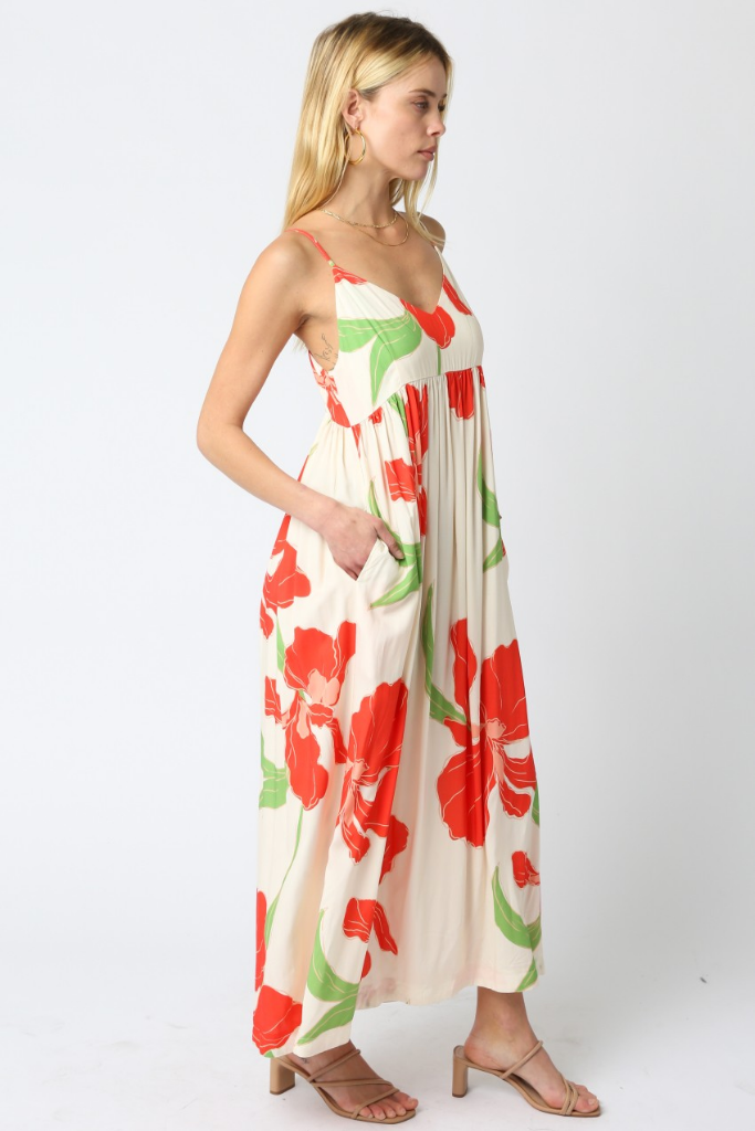 Cecilia Floral Print Maxi Dress