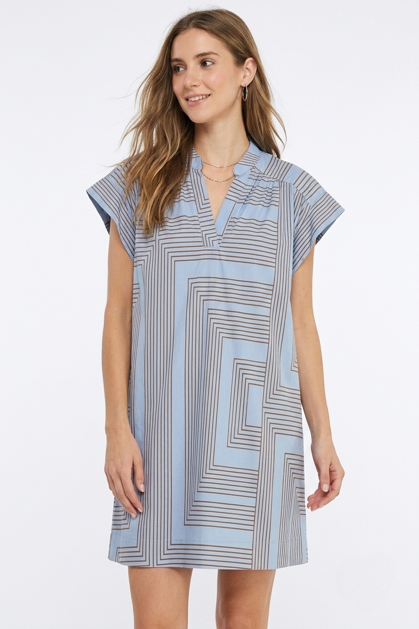 Grace mini dress in blue