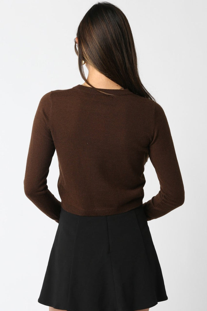 Bella cardigan in brown