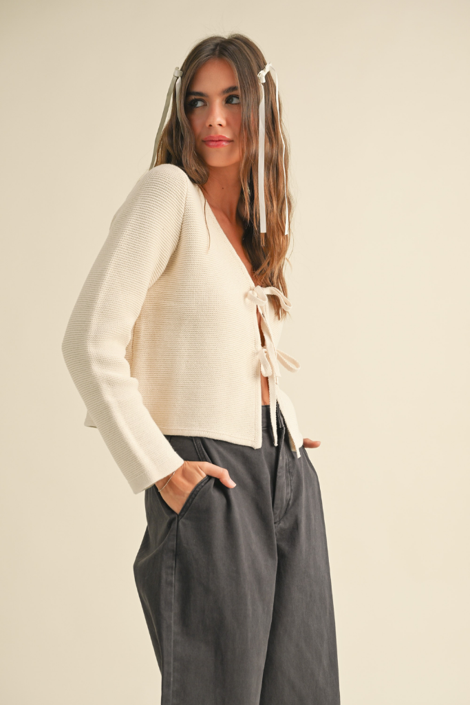 Marigold Bow Cardigan