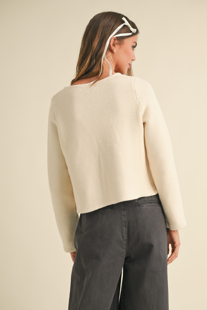 Marigold Bow Cardigan