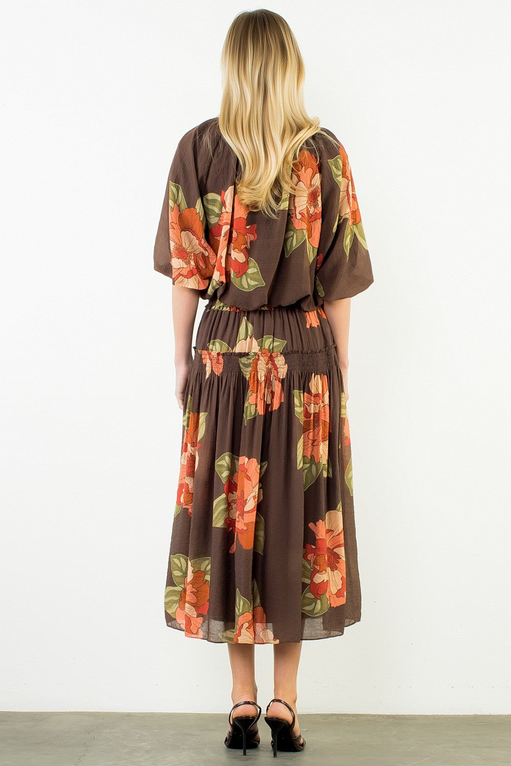 Bella top in brown