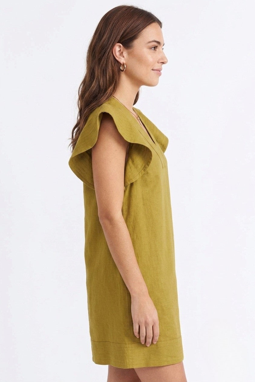 Gemma mini dress in olive