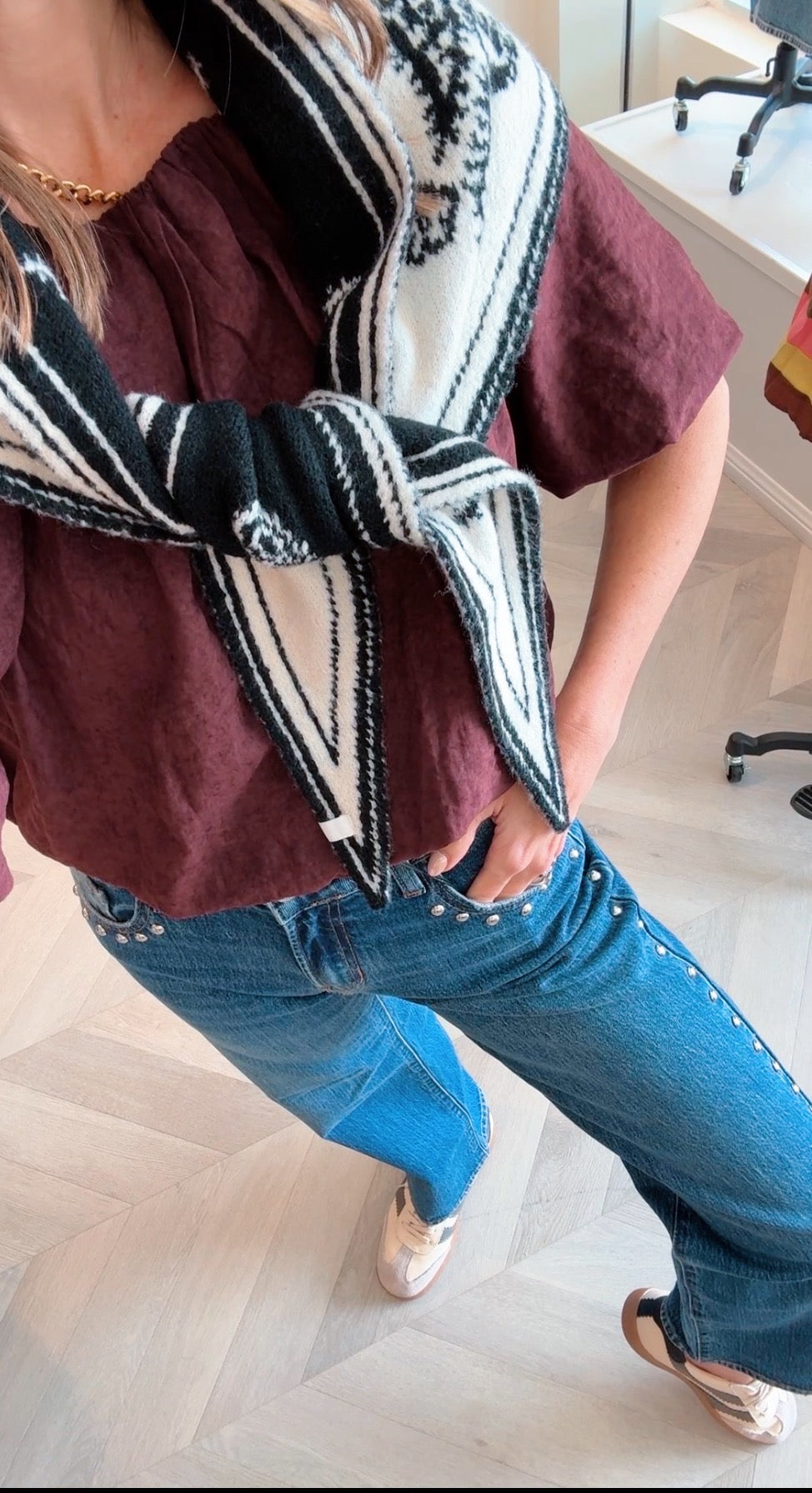 Bandana scarf in black