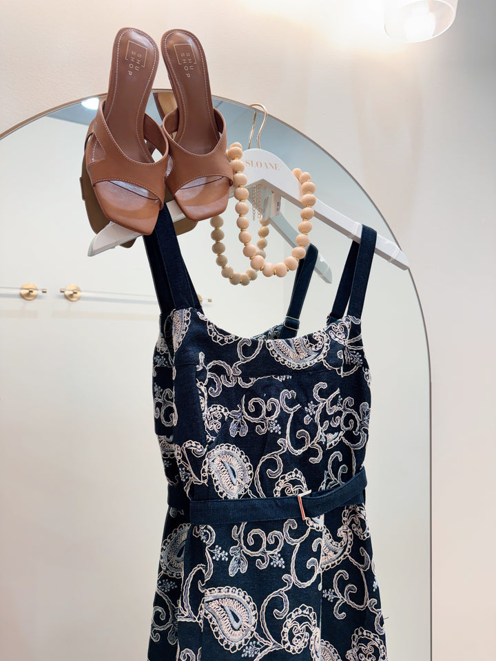 Debbie denim midi dress