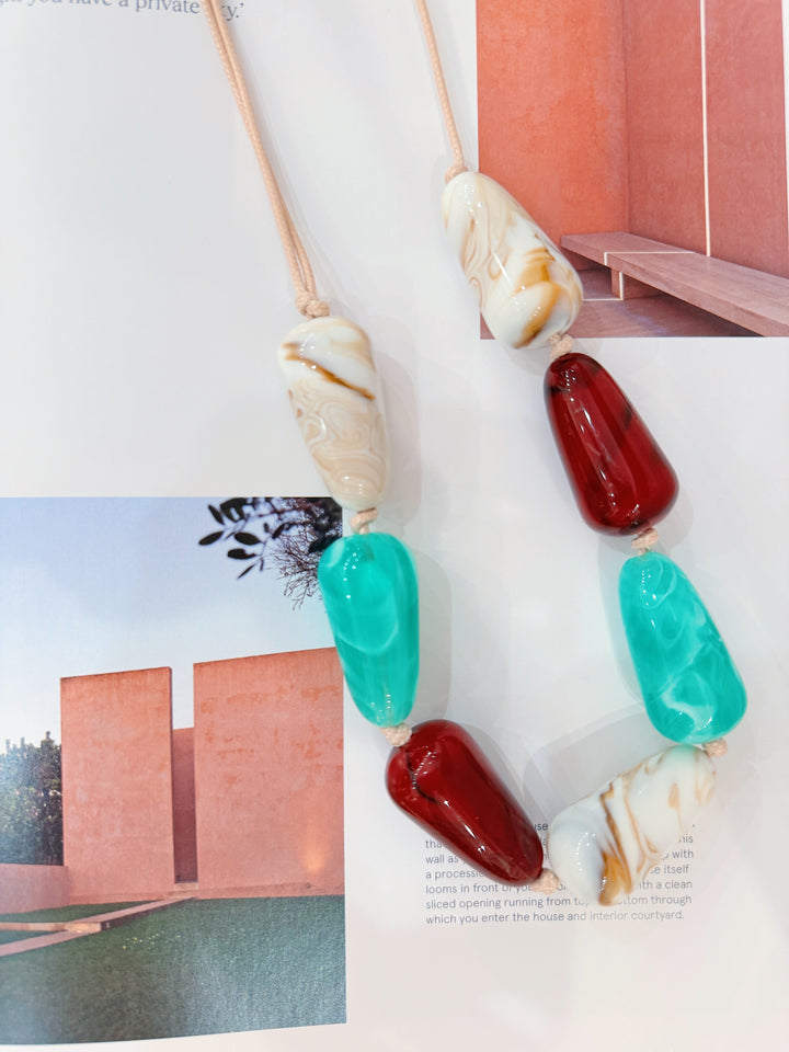 Aura bead necklace