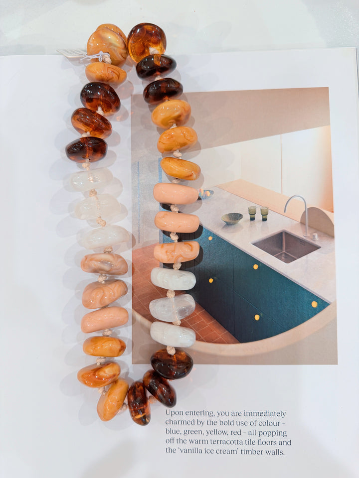 Delray mutil bead necklace