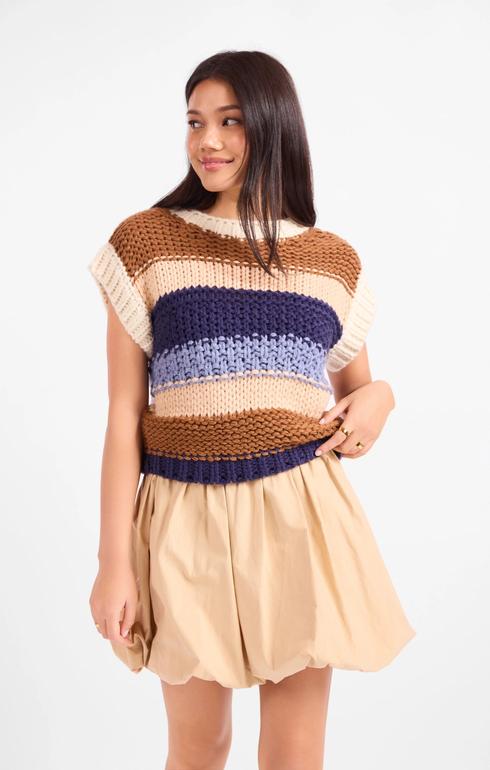 Sally color block sweater