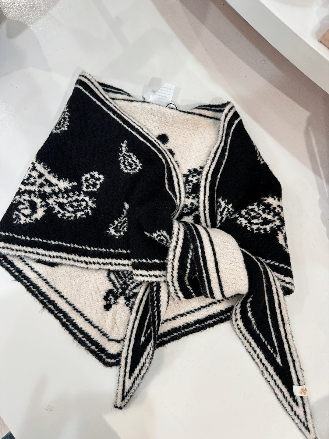Bandana scarf in black