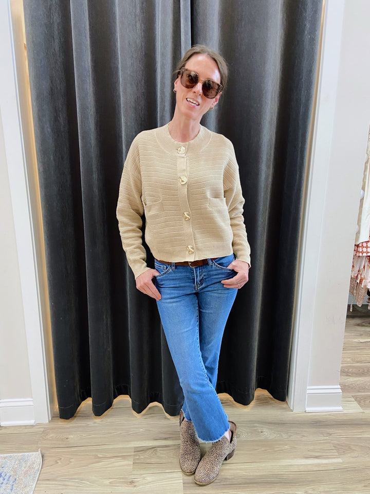 April ribbed cardigan